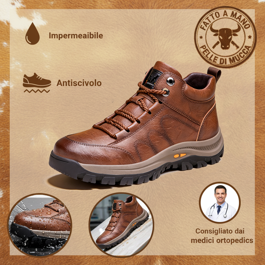 (🔥Sconto del 50% oggi - non lasciartelo sfuggire) - Scarpe italiane in morbida e comoda pelle di vitello - supporto plantare per alleviare il dolore (disponibili anche in peluche 🔥)