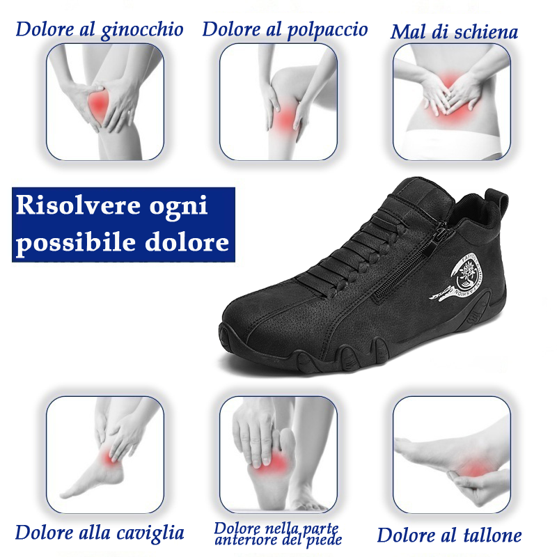 (⏰Sconto del 50% a tempo limitato)🐂 Scarpe ortopediche da uomo, realizzate in vera pelle bovina australiana👞cucite a mano, impermeabili e antiscivolo✅supporto dell'arco plantare - camminata confortevole