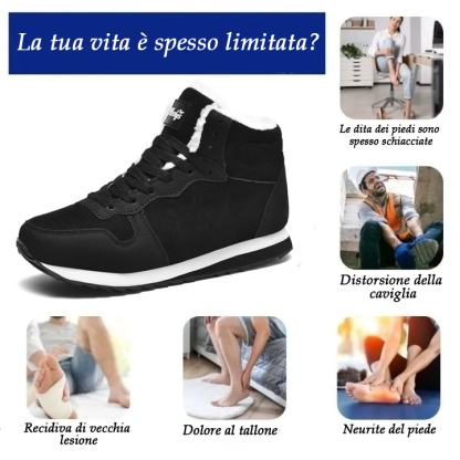 (🔥Sconto del 50% per un periodo limitato - Non lasciartelo sfuggire!) Scarpe antinfortunistiche invernali comode ed ergonomiche con calda fodera in lana e supporto dell'arco plantare. (Unisex)