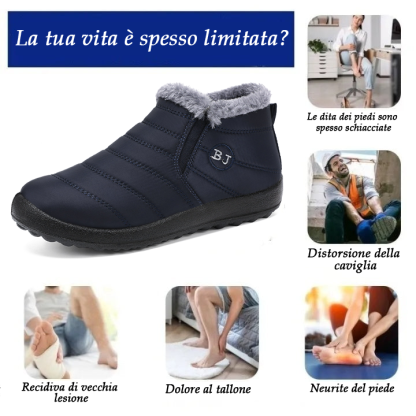 (🔥Offerta a tempo limitato⏰) Scarpe ortopediche calde invernali🦶 – Impermeabili e antiscivolo – Progettate ergonomicamente per alleviare il dolore ai piedi – Unisex