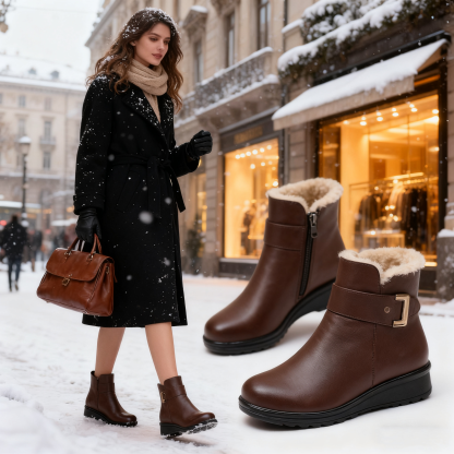 (🔥Sconto del 50% per un periodo limitato: non perdere questa opportunità)⏰ - Scarpe in morbida e comoda pelle di lana - Impermeabili e antiscivolo (stile e calore)