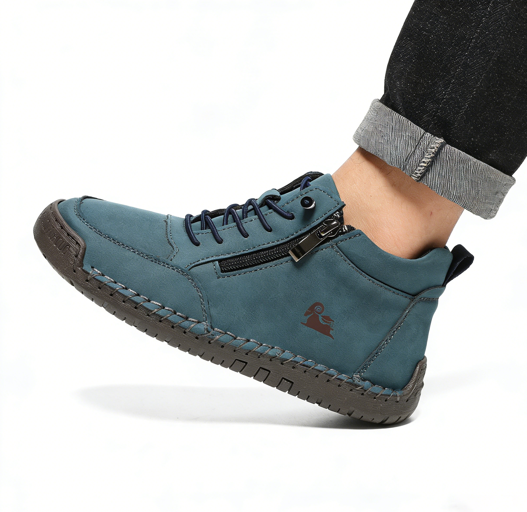 (🔥 Sconto del 50% - Non lasciartelo sfuggire!) Scarpe selezionate in pelle di vitello - scarpe ortopediche - 👞 - resistenti, antiscivolo e impermeabili (supporto dell'arco plantare, sollievo dal dolore, unisex)