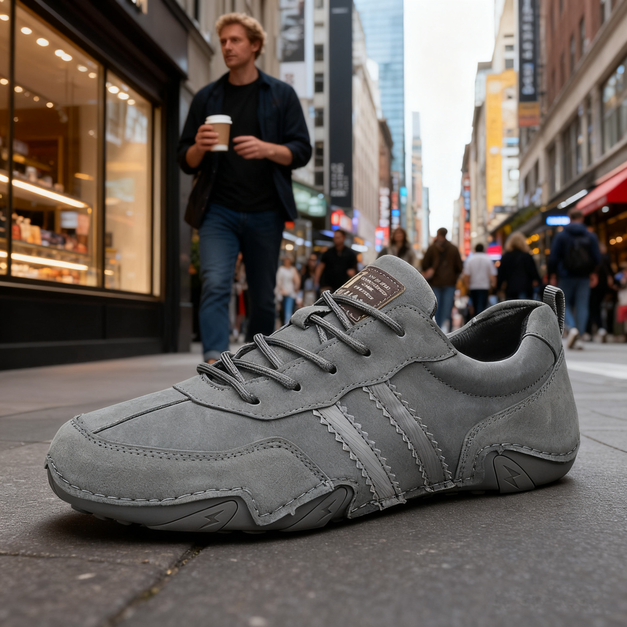 (🔥 Sconto del 50% - Non lasciartelo sfuggire!) Scarpe ortopediche casual in vera pelle 👞 - Impermeabili e antiscivolo (supporto dell'arco plantare per una camminata più facile)