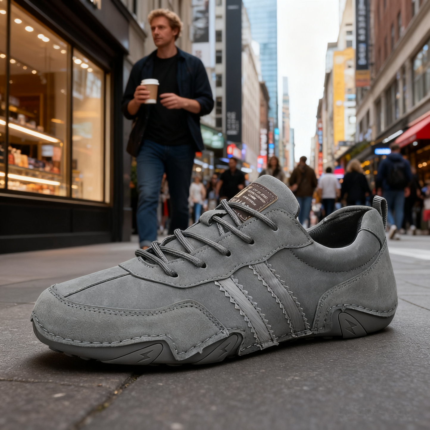 (🔥 Sconto del 50% - Non lasciartelo sfuggire!) Scarpe ortopediche casual in vera pelle 👞 - Impermeabili e antiscivolo (supporto dell'arco plantare per una camminata più facile)