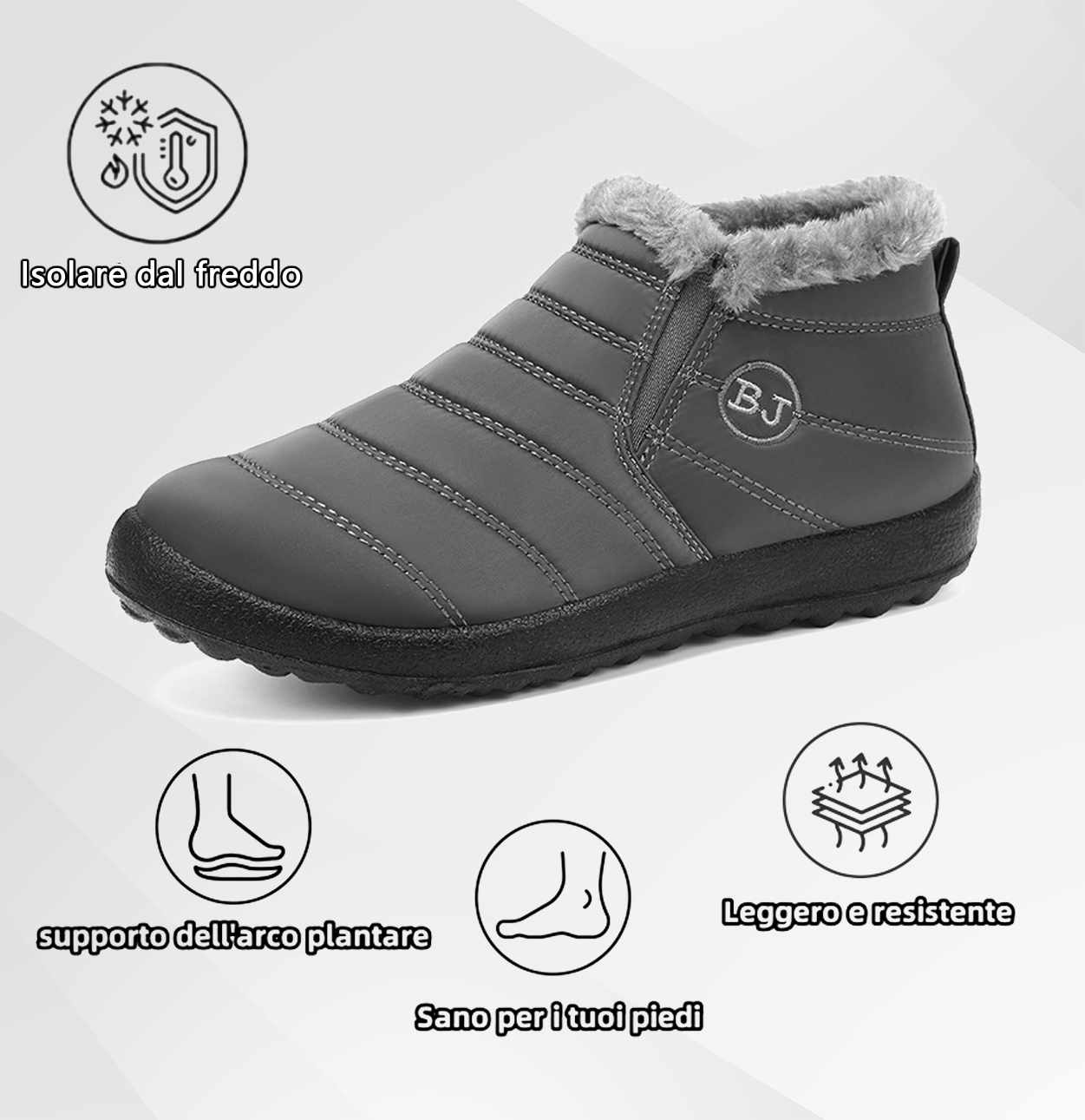 (🔥Offerta a tempo limitato⏰) Scarpe ortopediche calde invernali🦶 – Impermeabili e antiscivolo – Progettate ergonomicamente per alleviare il dolore ai piedi – Unisex