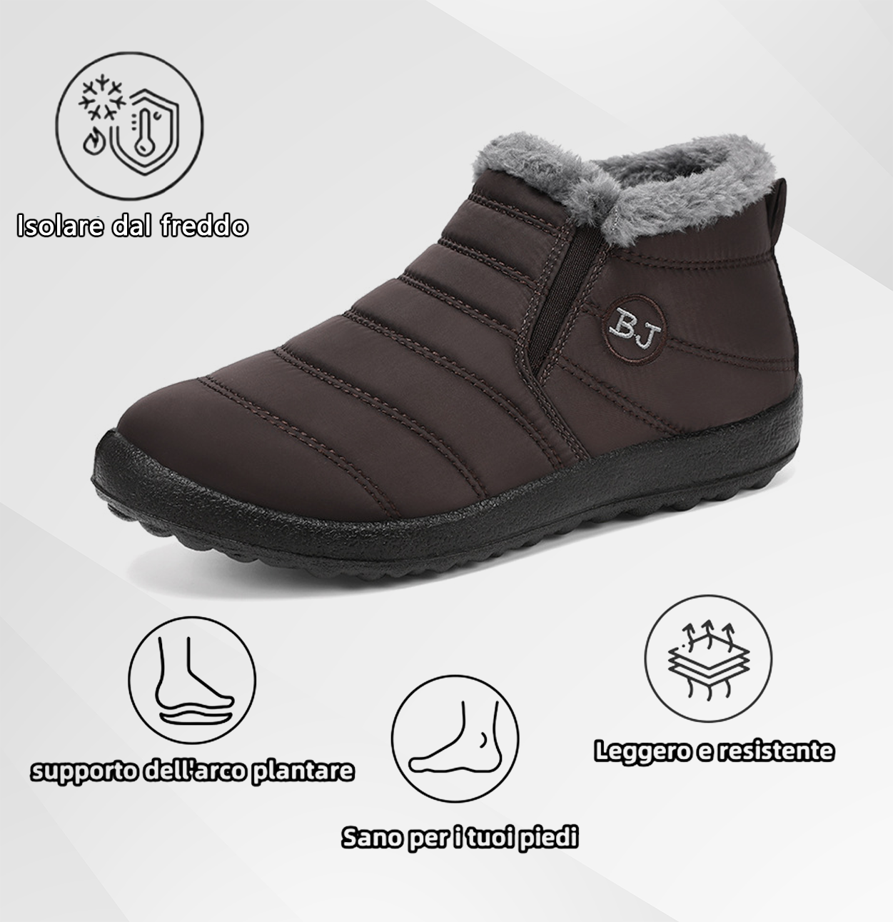 (🔥Offerta a tempo limitato⏰) Scarpe ortopediche calde invernali🦶 – Impermeabili e antiscivolo – Progettate ergonomicamente per alleviare il dolore ai piedi – Unisex