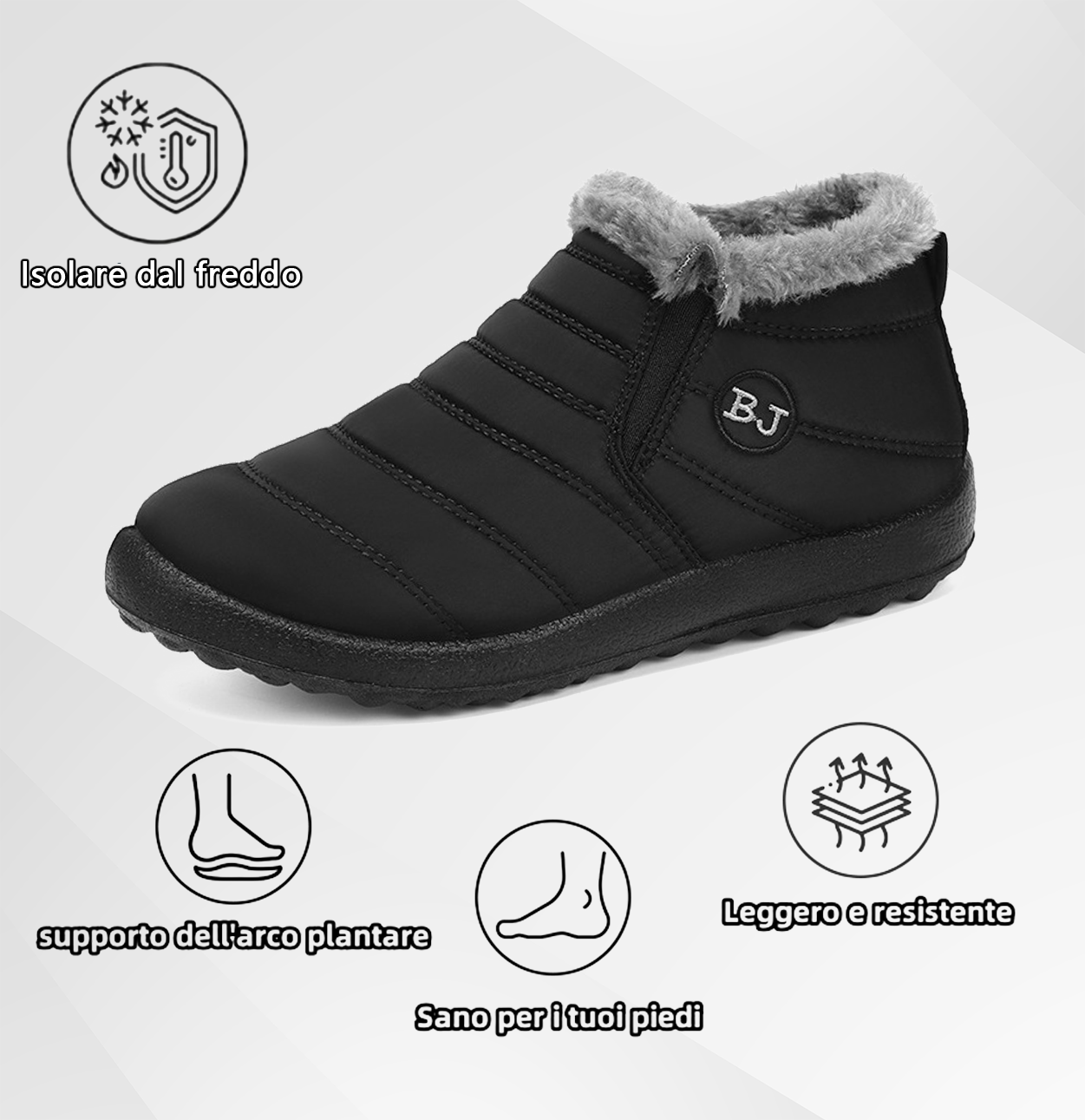 (🔥Offerta a tempo limitato⏰) Scarpe ortopediche calde invernali🦶 – Impermeabili e antiscivolo – Progettate ergonomicamente per alleviare il dolore ai piedi – Unisex