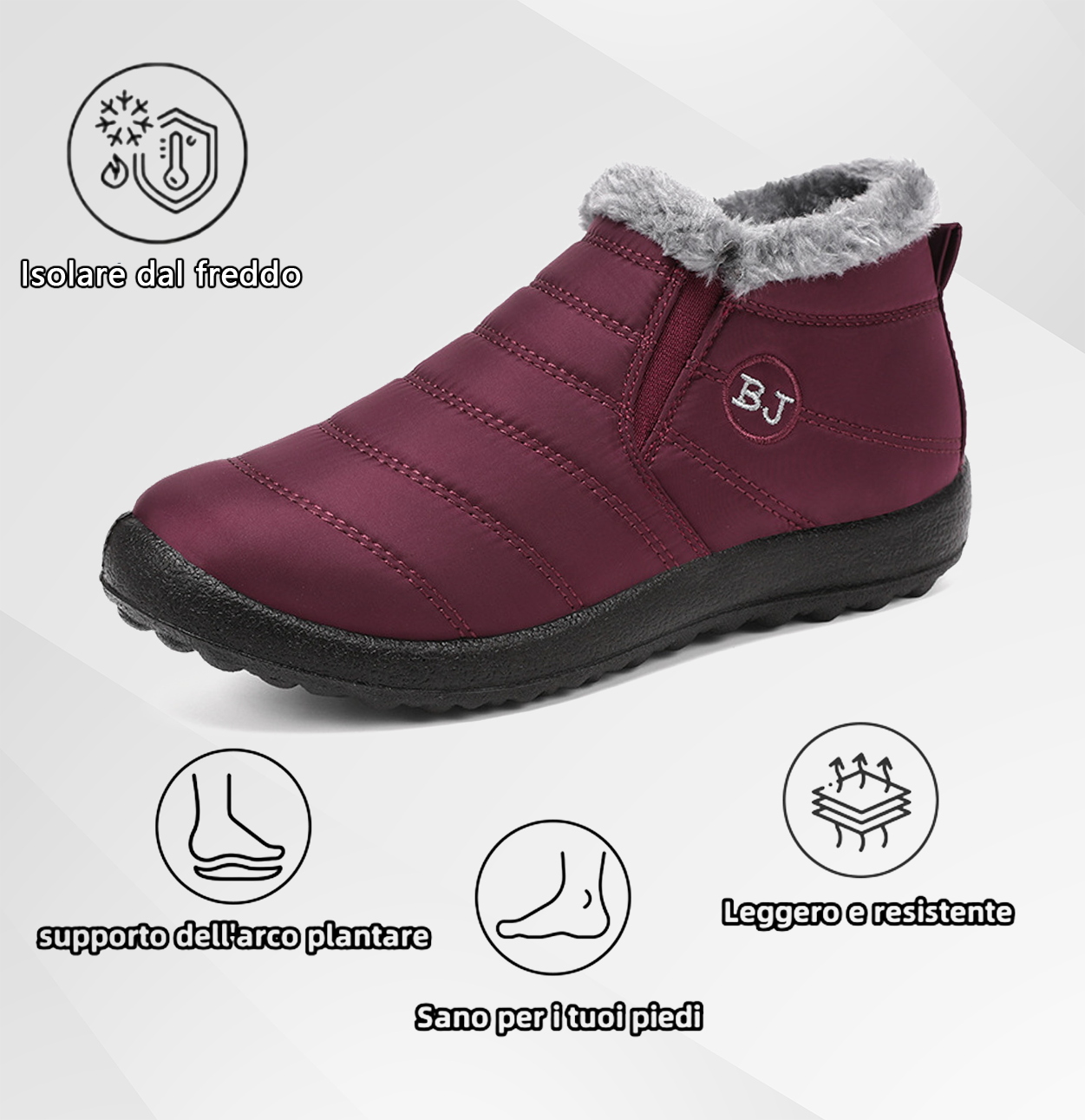 (🔥Offerta a tempo limitato⏰) Scarpe ortopediche calde invernali🦶 – Impermeabili e antiscivolo – Progettate ergonomicamente per alleviare il dolore ai piedi – Unisex
