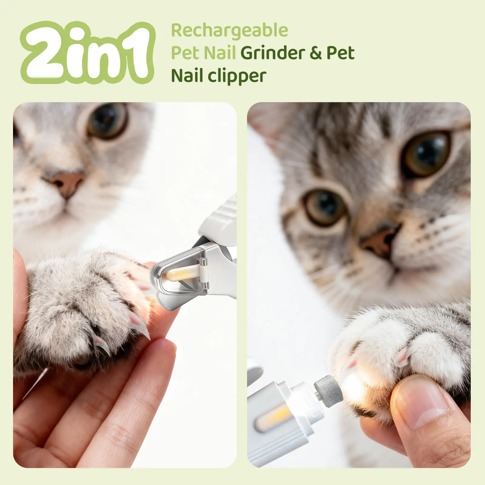2-in-1 Dog Nail Trimmers