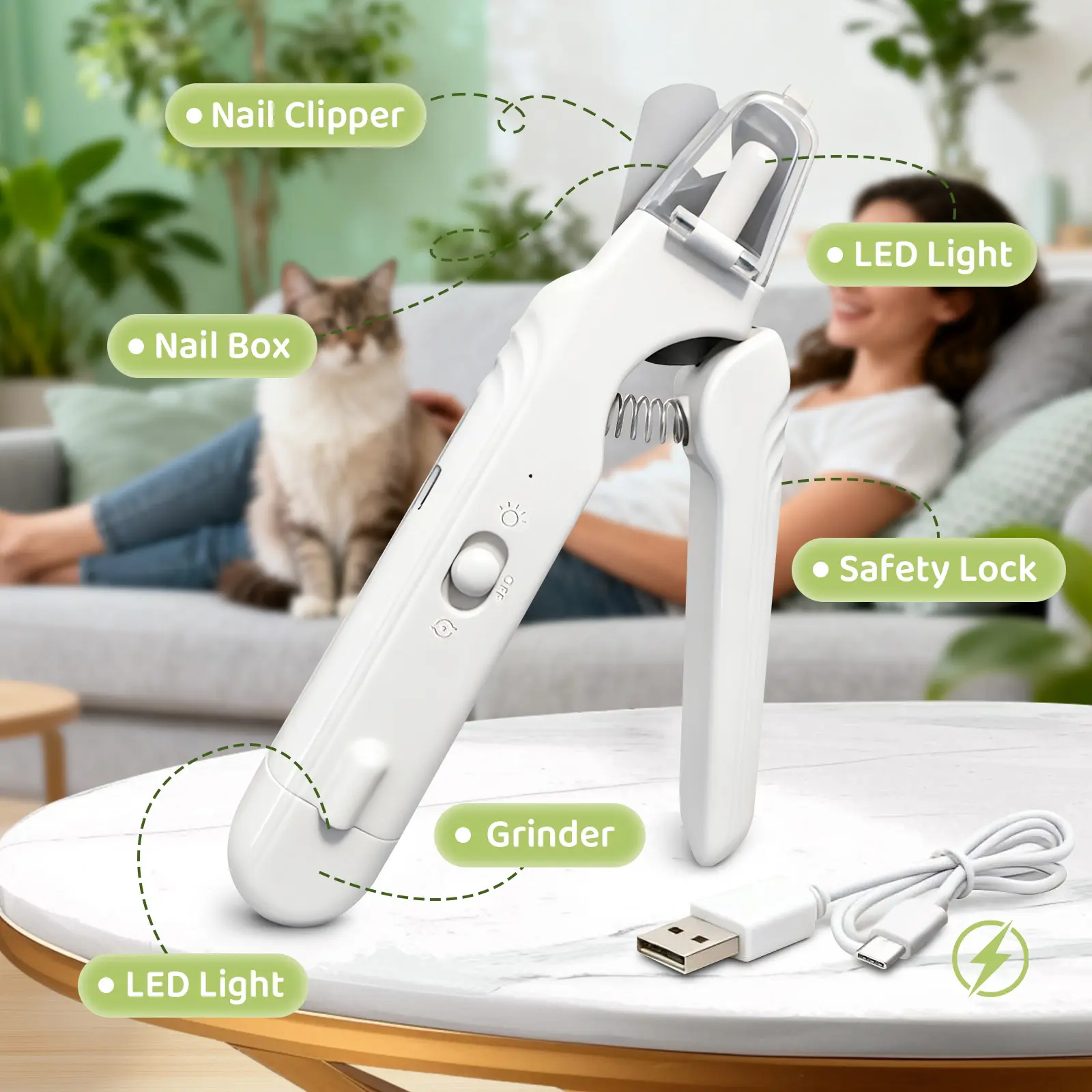 2-in-1 Dog Nail Trimmers