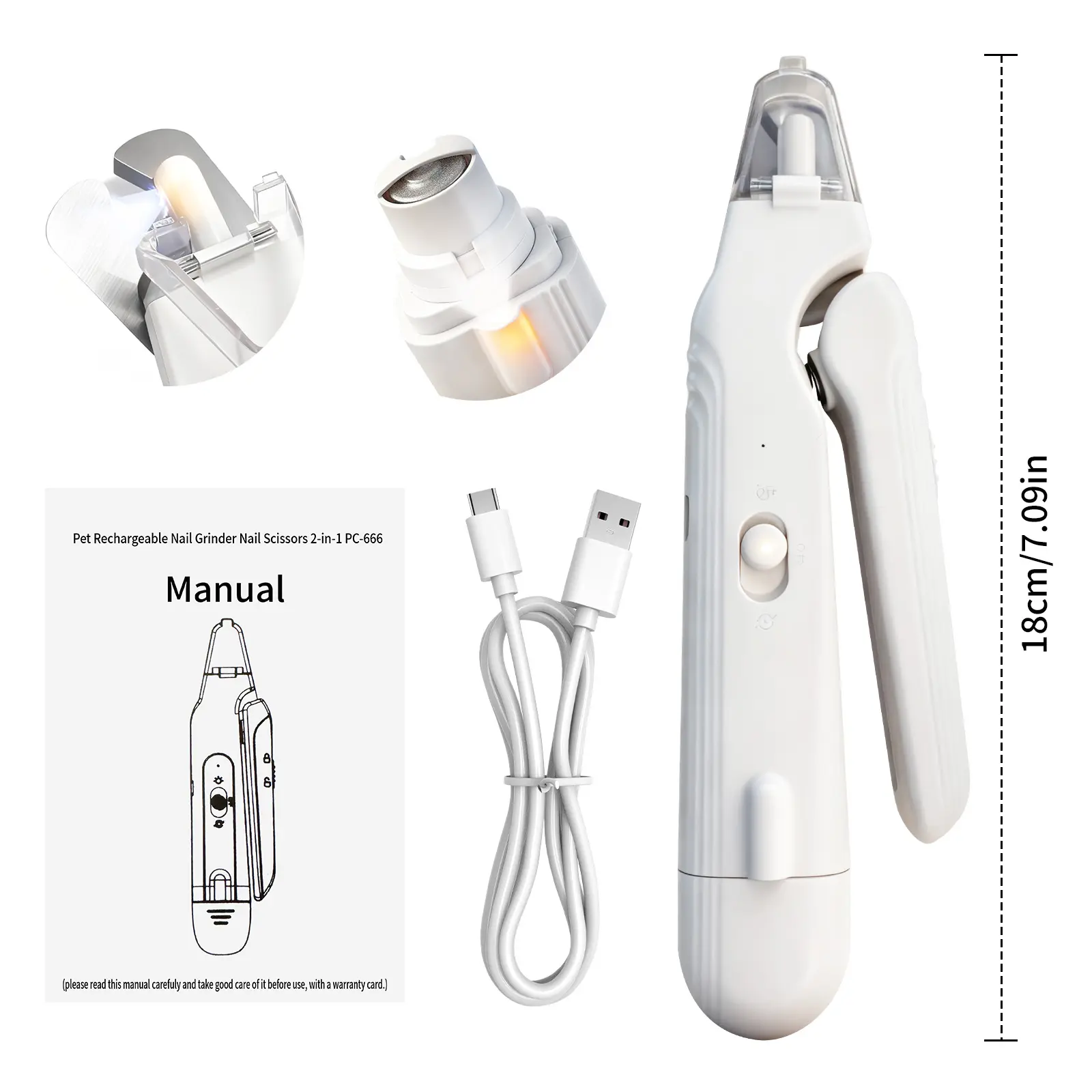 2-in-1 Dog Nail Trimmers