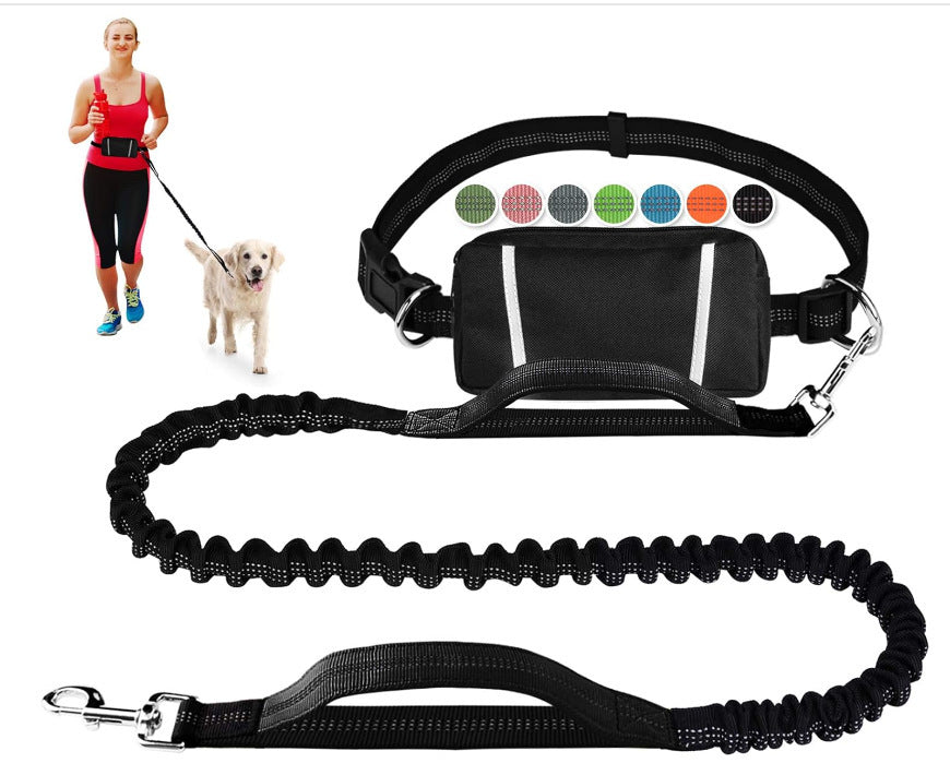 Hands-free Dog Leash with Practical Waist Bag
