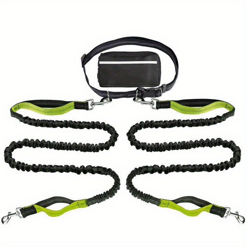 Hands-free Dog Leash with Practical Waist Bag