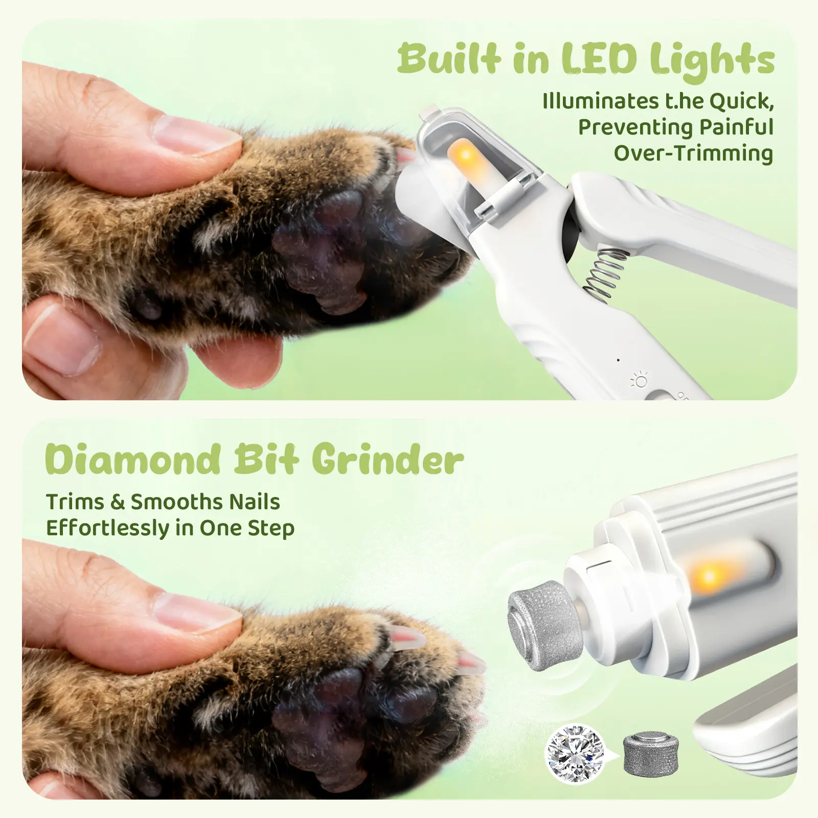 2-in-1 Dog Nail Trimmers