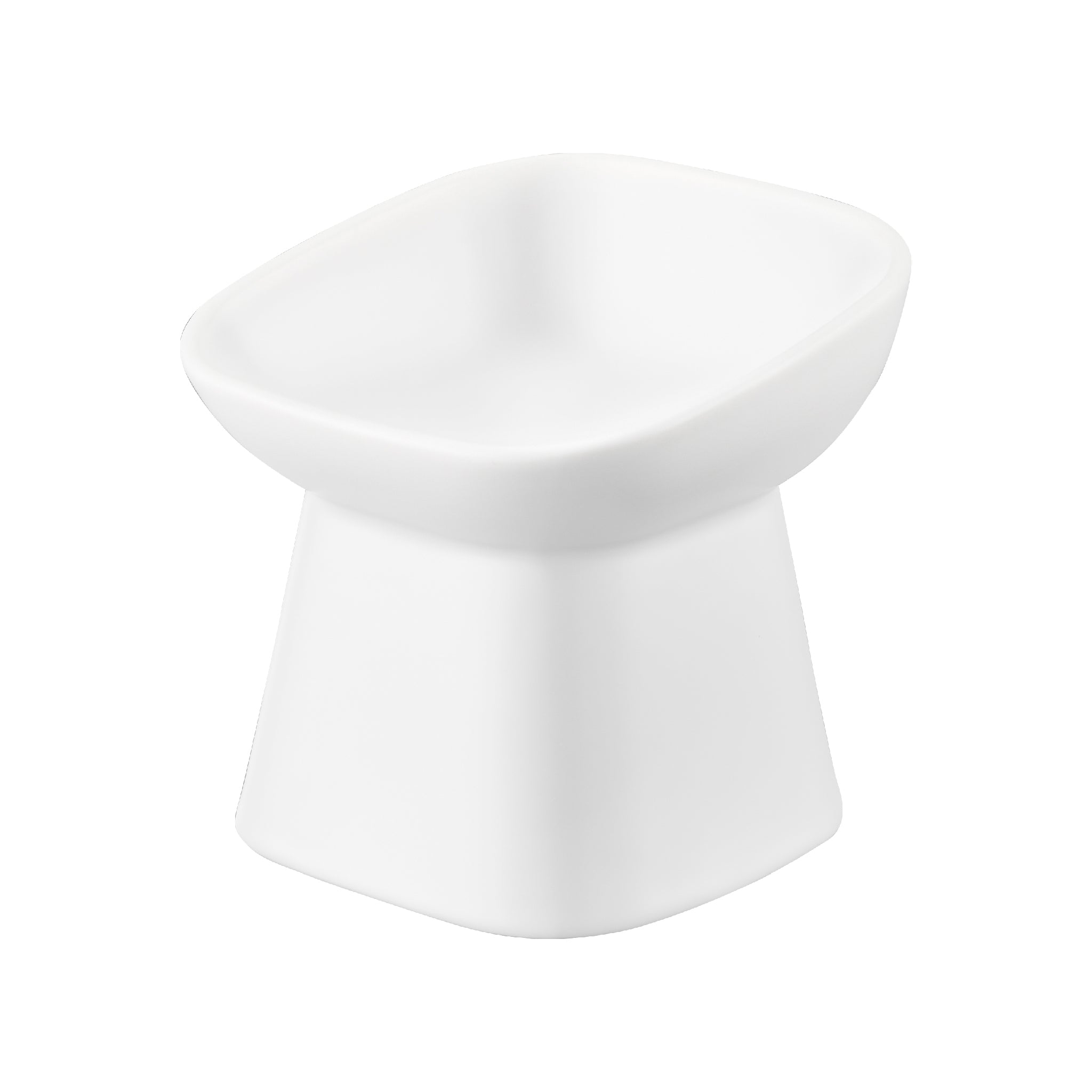 Angled Ceramic Pet Food Bowl