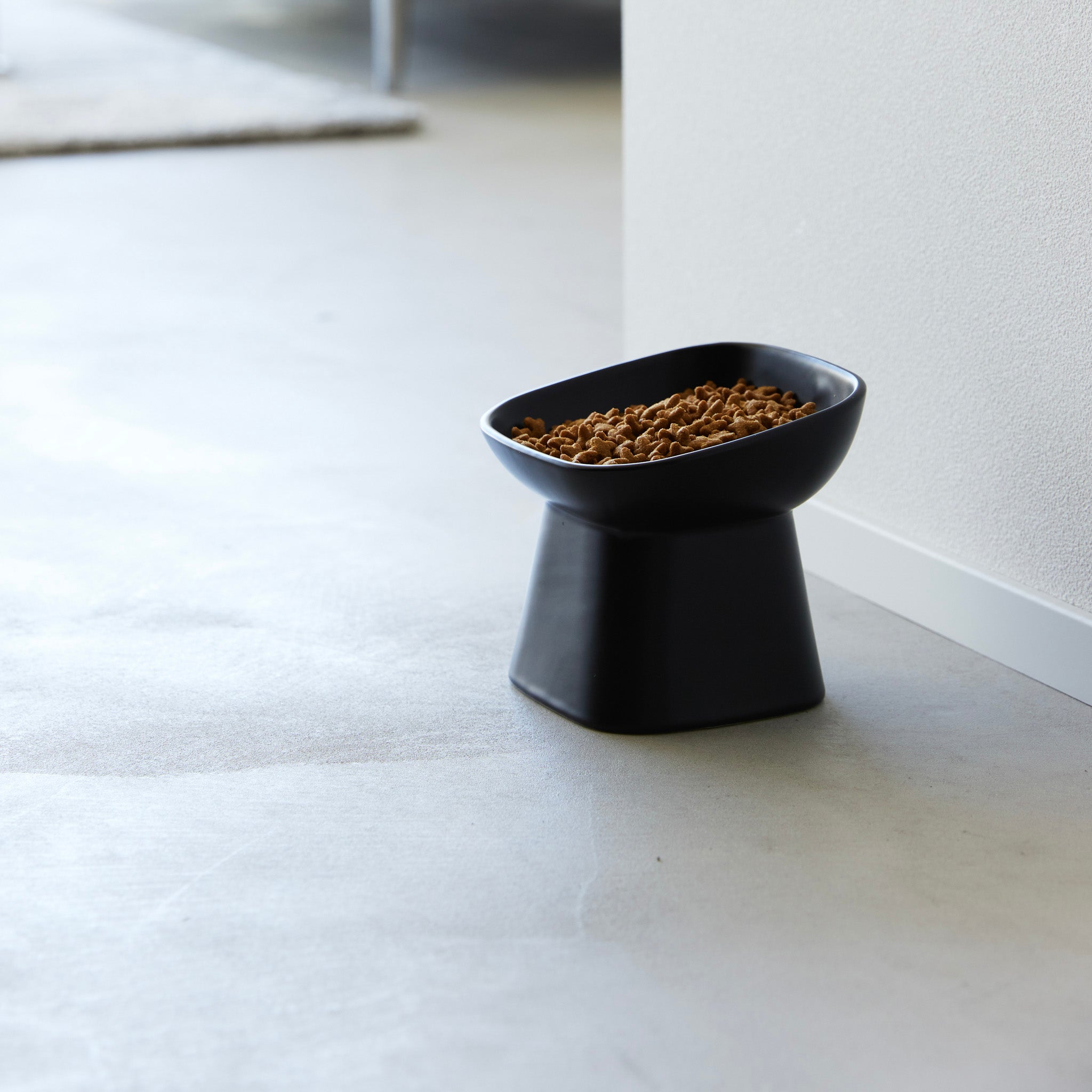 Angled Ceramic Pet Food Bowl