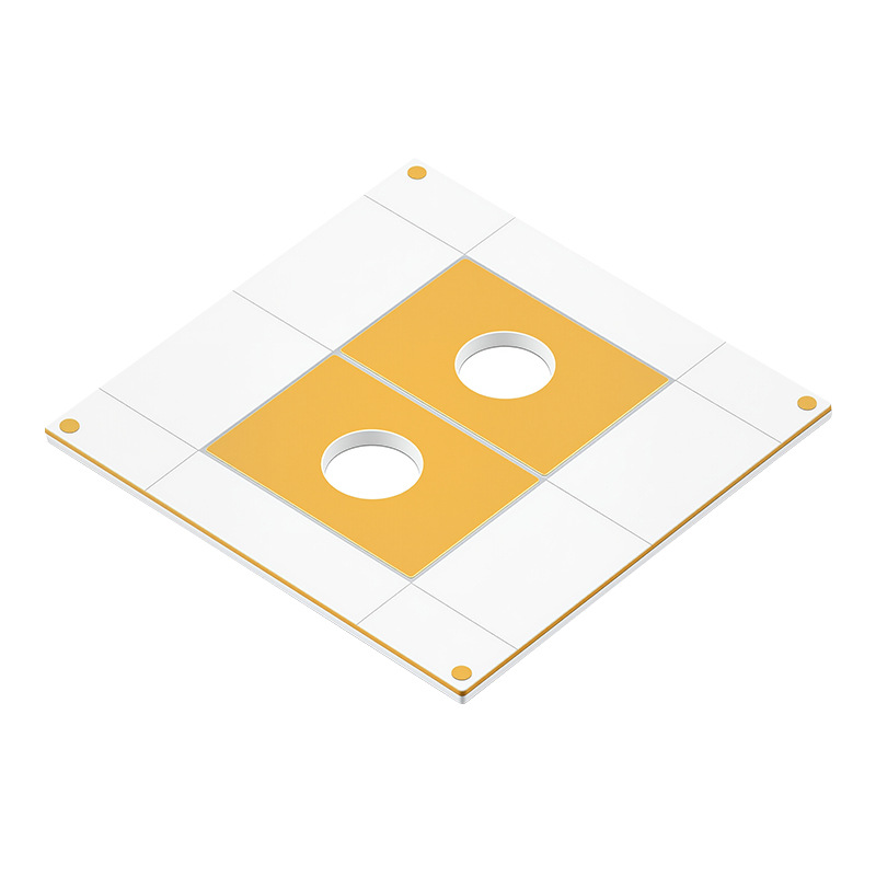Electronic DPC alumina gold-plated process ceramic board, sensor special substrate ceramic circuit board