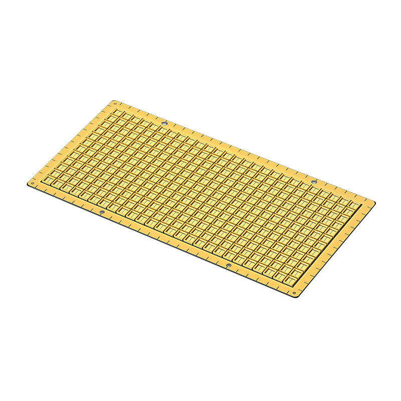 DPC aluminum nitride gold-plated ceramic circuit board for lamp beads, high-precision ceramic board