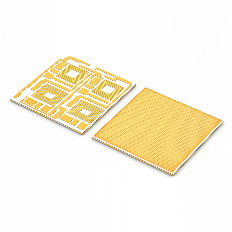 Communication chip ceramic circuit board, DPC aluminum nitride gold-plated process ceramic board, high-precision ceramic