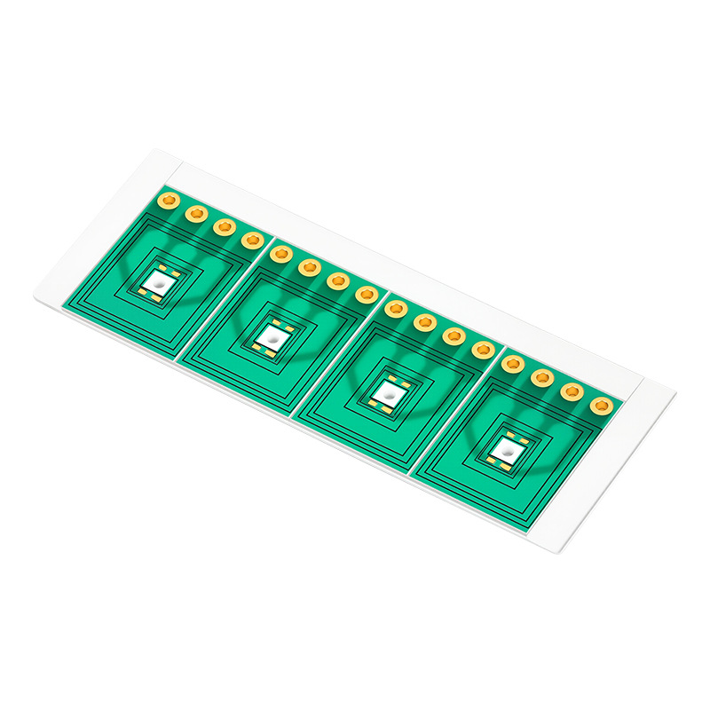 DPC aluminum nitride gold-plated ceramic circuit board with good thermal conductivity, high-precision ceramic board