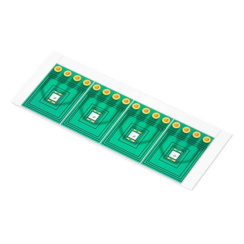 DPC aluminum nitride gold-plated ceramic circuit board with good thermal conductivity, high-precision ceramic board