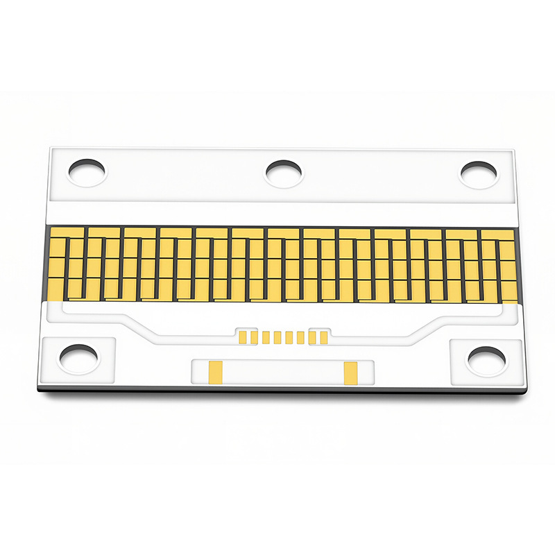 Ceramic circuit boards have excellent thermal conductivity. DPC aluminum nitride gold-plated process ceramic boards, high-precision ceramic boards