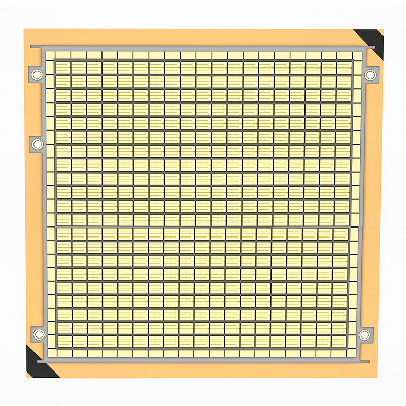 DPC aluminum nitride gold-plated process ceramic board, consumer electronics ceramic circuit board, heat dissipation precision electronic circuit board
