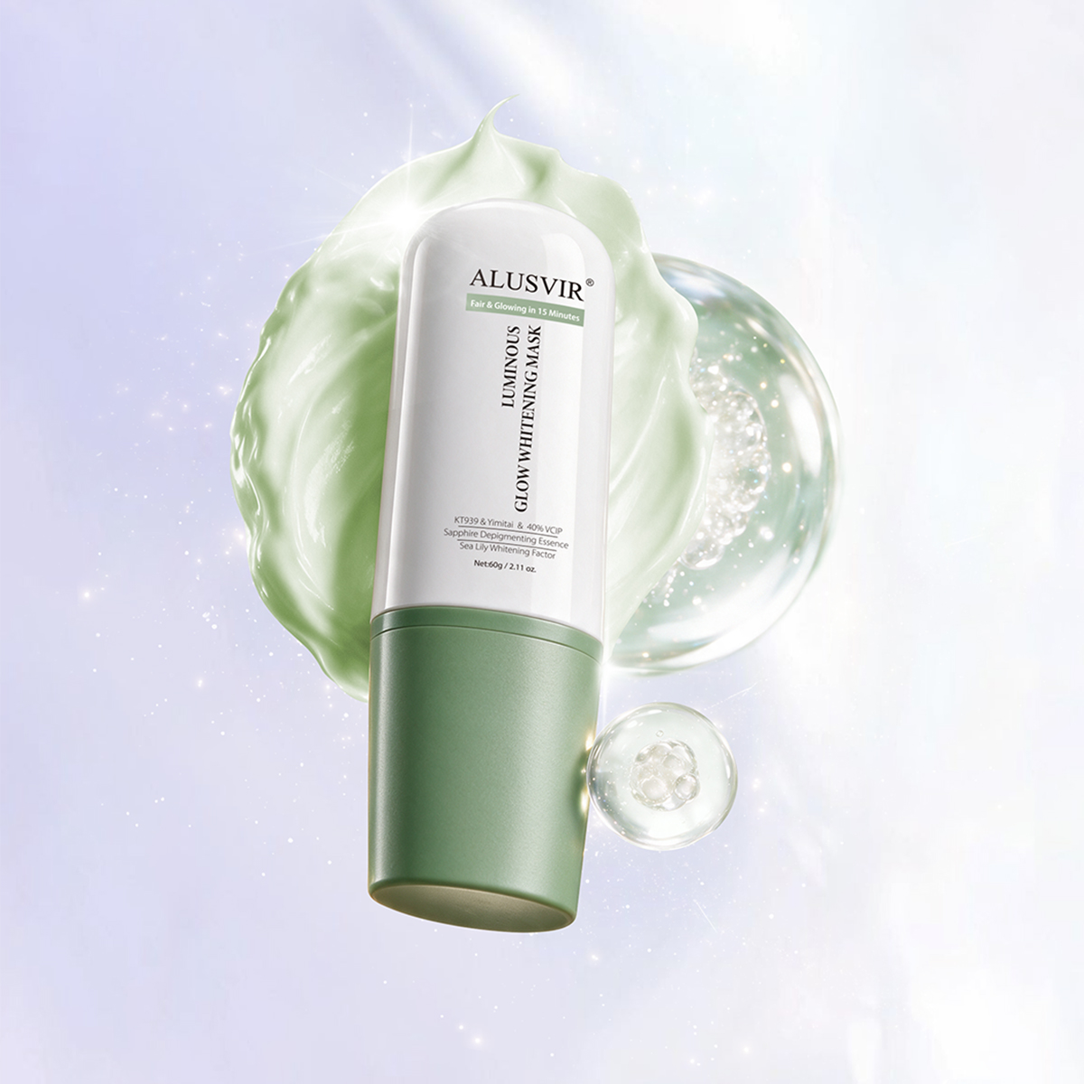 OEM Quick 15-minute Process Luminous Glow Whitening Mask