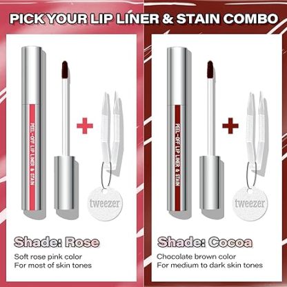 Peel Off Lip Liner Stain Matte Finish, Long Lasting, Waterproof,Transfer-proof Lipgloss-Chingo