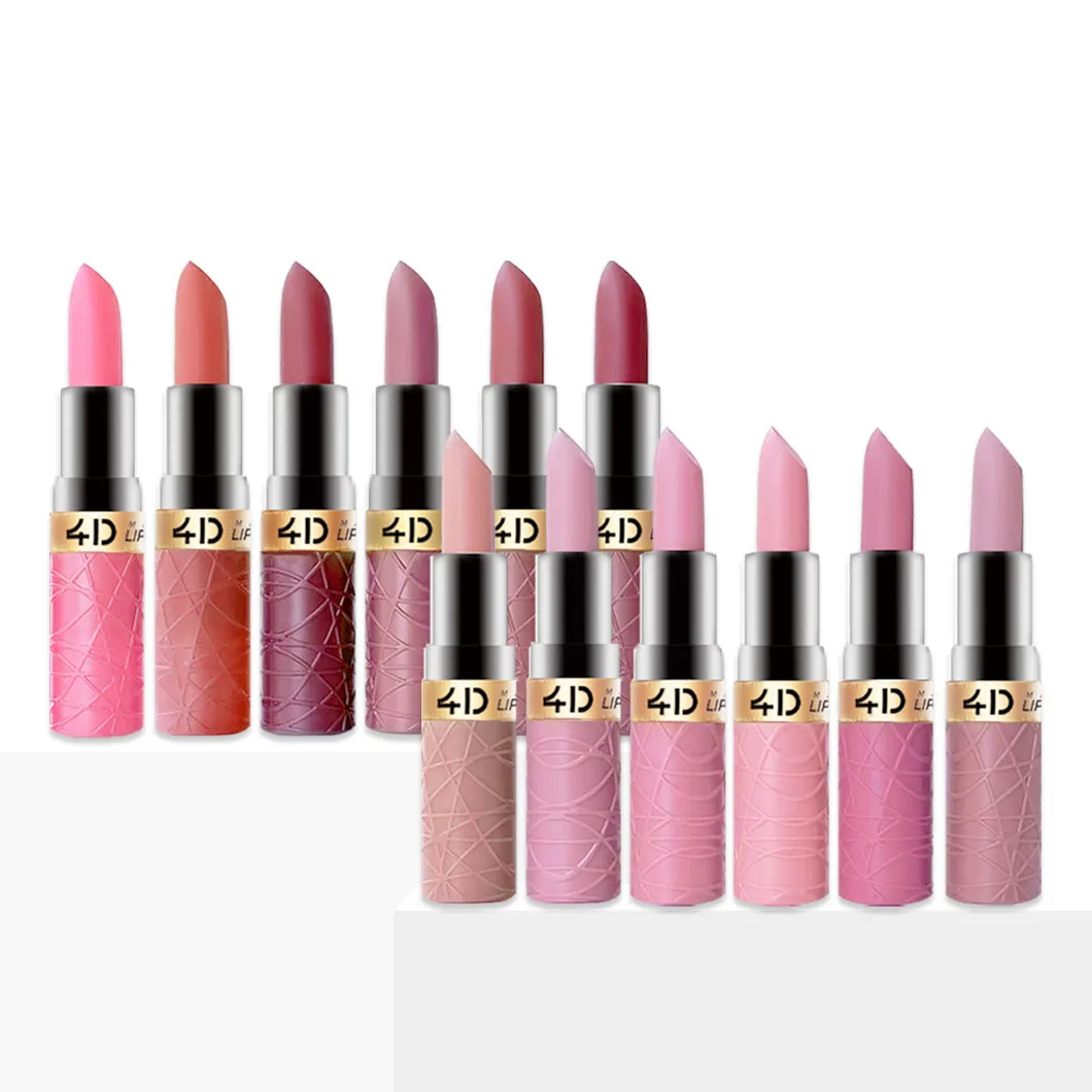 Best Seller Customize Logo 6 PCS 1 Set Matt Luxury Waterproof Lip Shades Lipstick Sets-Chingo