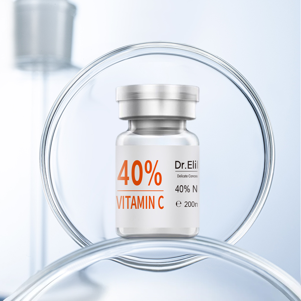 A microneedling set: 40% Nano-Gold Vitamin  C Powder + PDRN Cell Solution Ampoule + Microneedle-Chingo