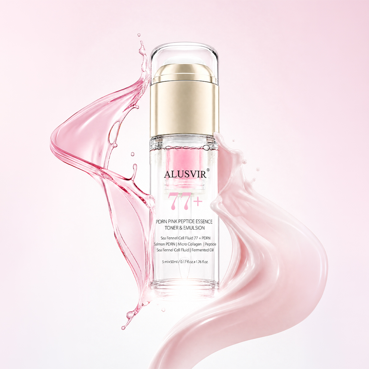 Private Label PDRN Freeze Dried Oil Water Collision Peptide Essence