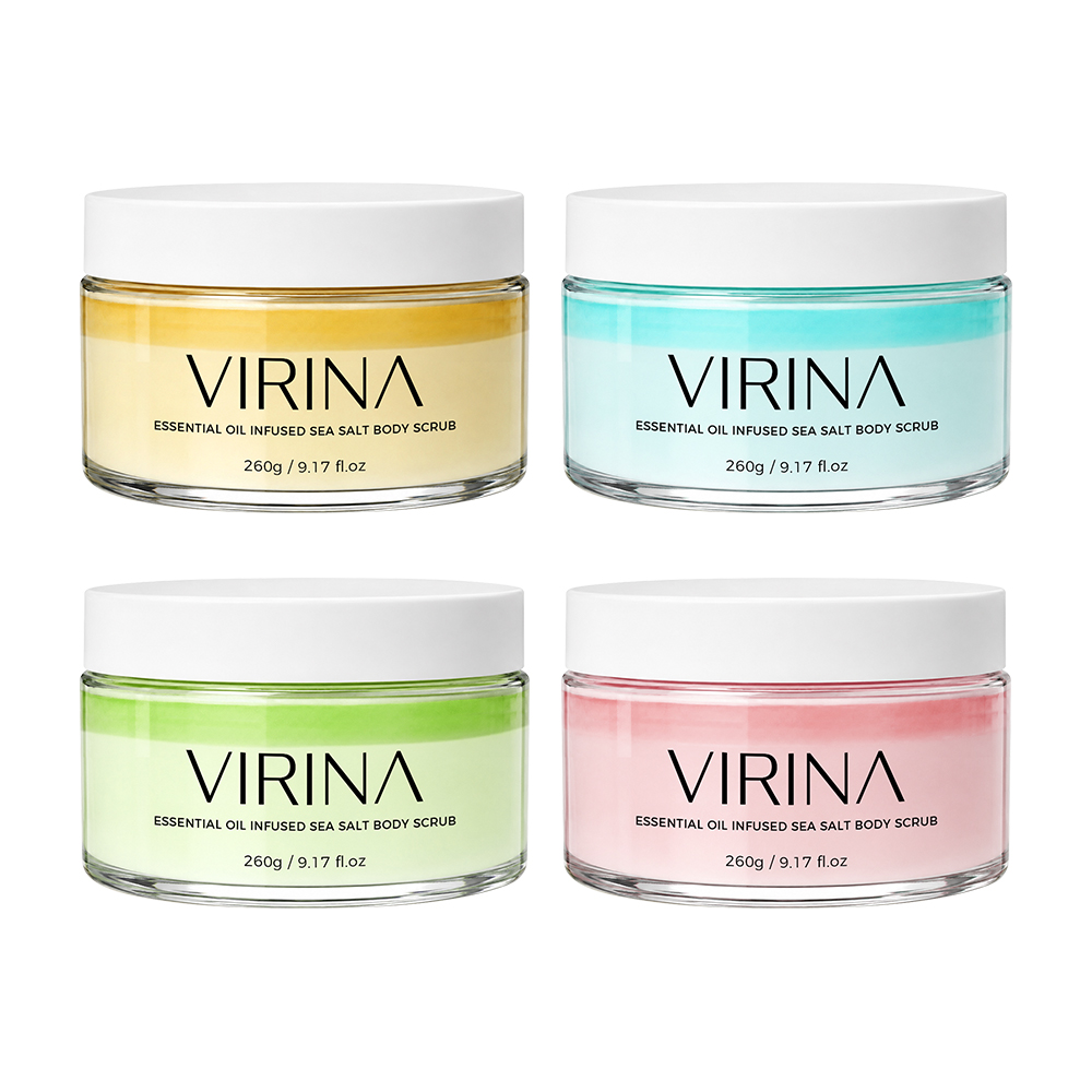 Essential Oil Infused Sea Salt Silky Soft Body Scrub