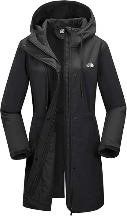 Women’s Lightweight Softshell Jacket with Hood Waterproof Ladies Functional Jacket