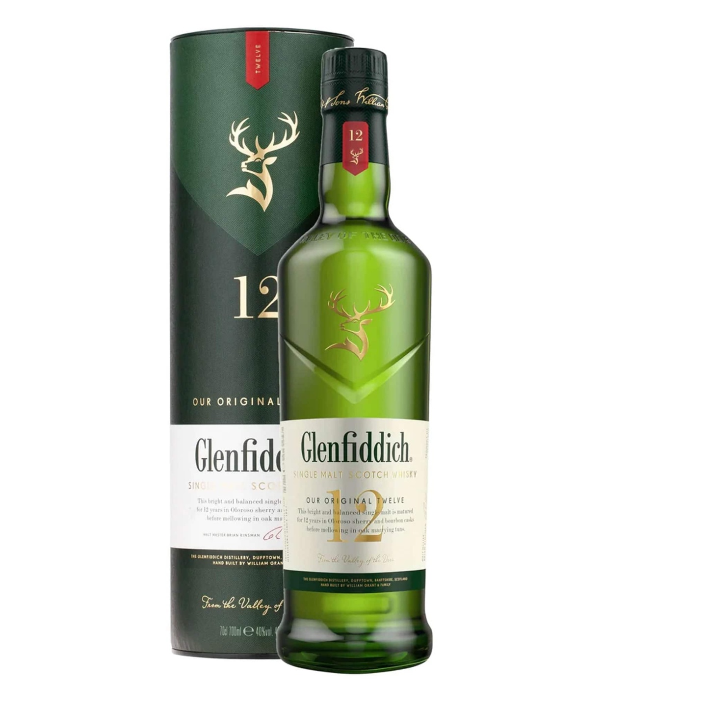 Glenftfciddich 12 Year Old Single Malt Scotch Whisky, 70cl