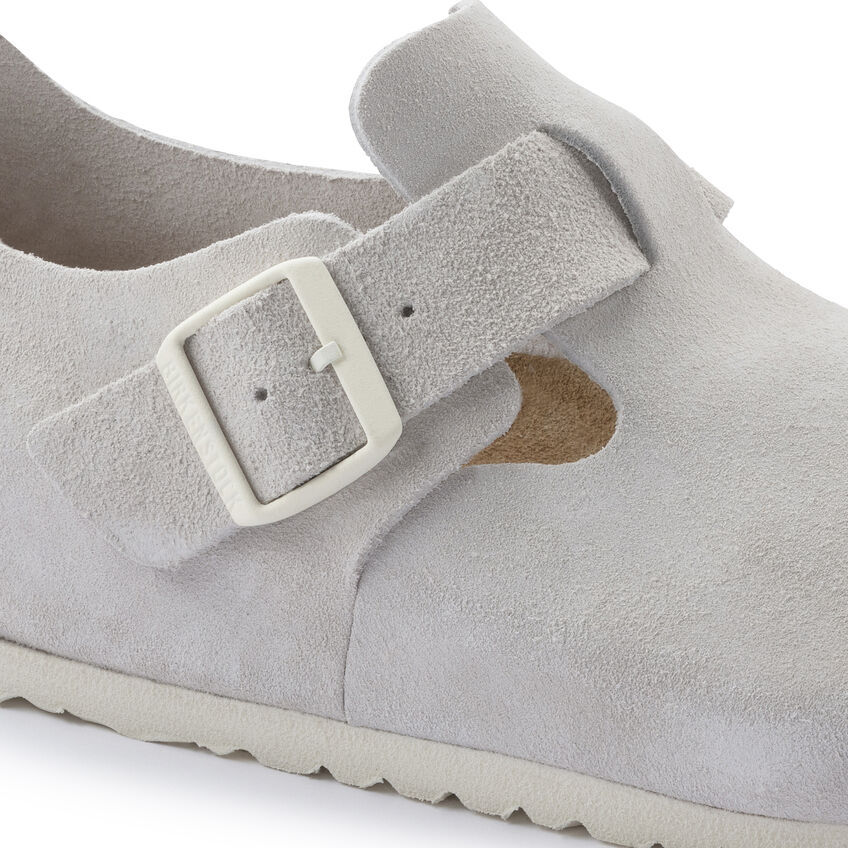 London Suede Leather  Antique White