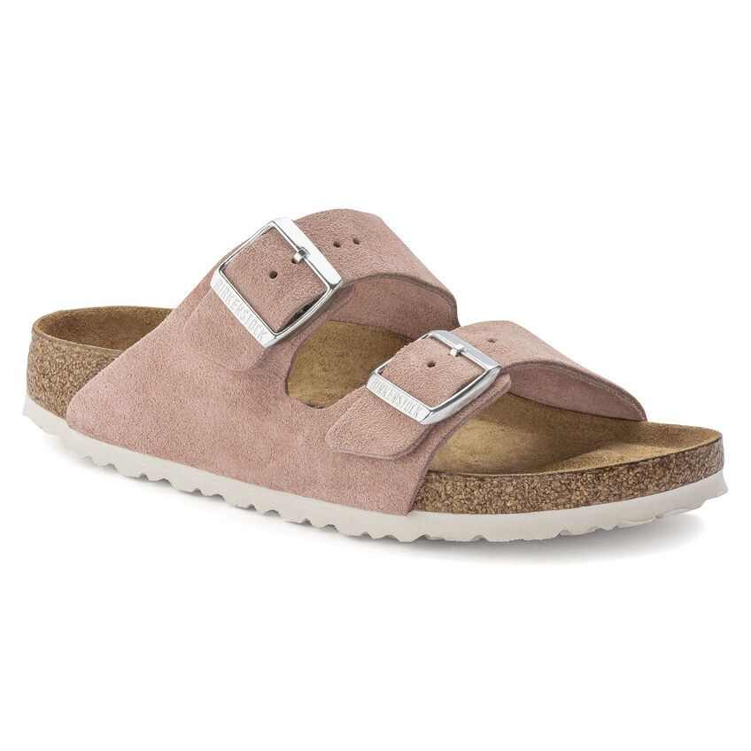 Arizona Soft Footbed Suede Leather Pink Clay