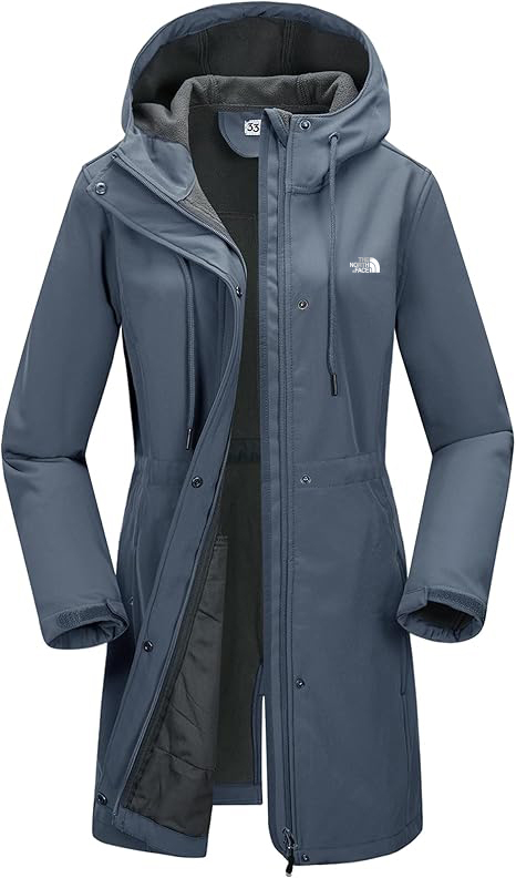 Women’s Lightweight Softshell Jacket with Hood Waterproof Ladies Functional Jacket