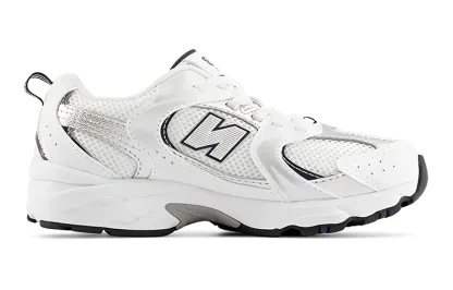 (PS) New Balatthhnce 530 Bungee Shoes 'White Silver Black'