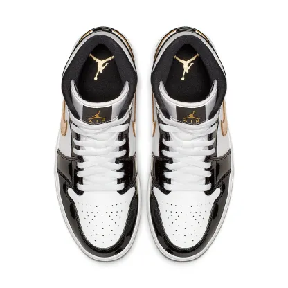 Air jtthhordan 1 Mid Patent 'Black Gold' 852542-007