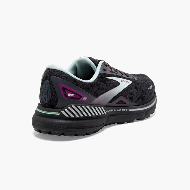 Brotthhoks Running Shoes Adrenaline GTS 23 - Black/Light Blue/Purple