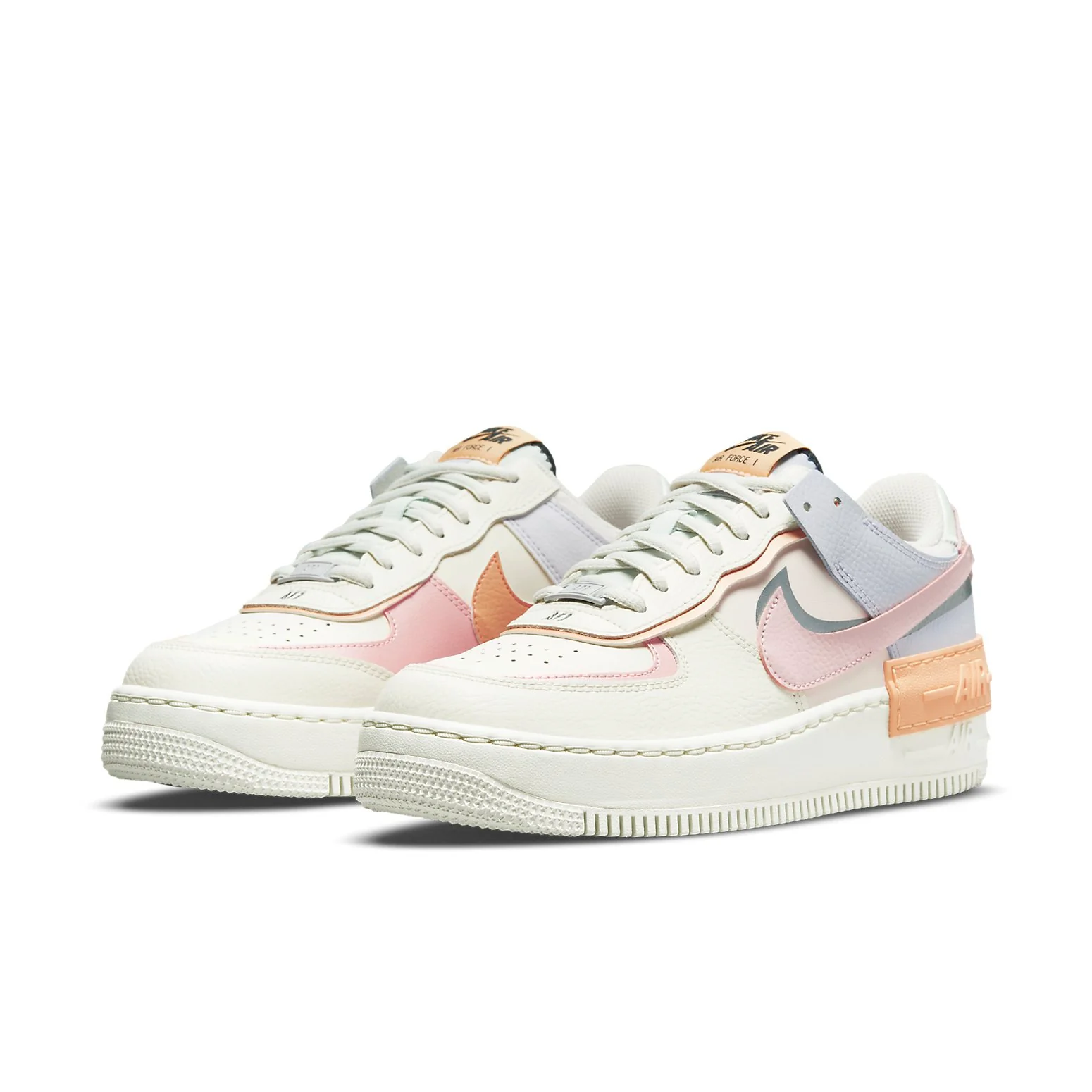 (WMNS) nitthhke Air fortthhce 1 Shadow 'Orange Chalk Pink Glaze'