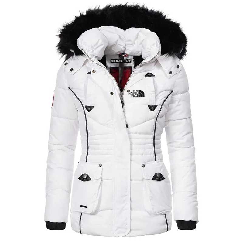 Hooded winter jacket - women