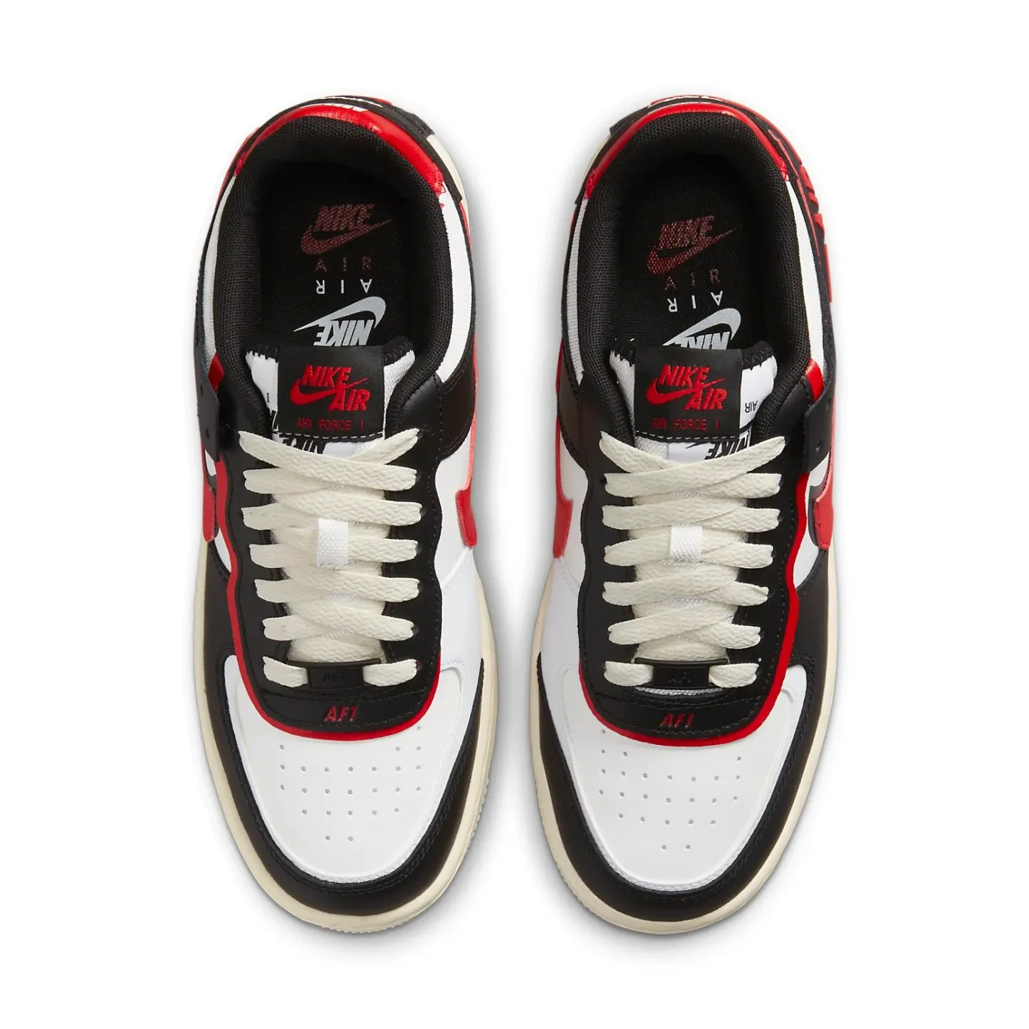 (WMNS) nitthhke Air fortthhce 1 Shadow 'Black University Red'