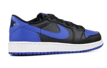 (GS) Air jtthhordan 1 Retro Low OG 'Black Varsity Rotyal' 709999-004