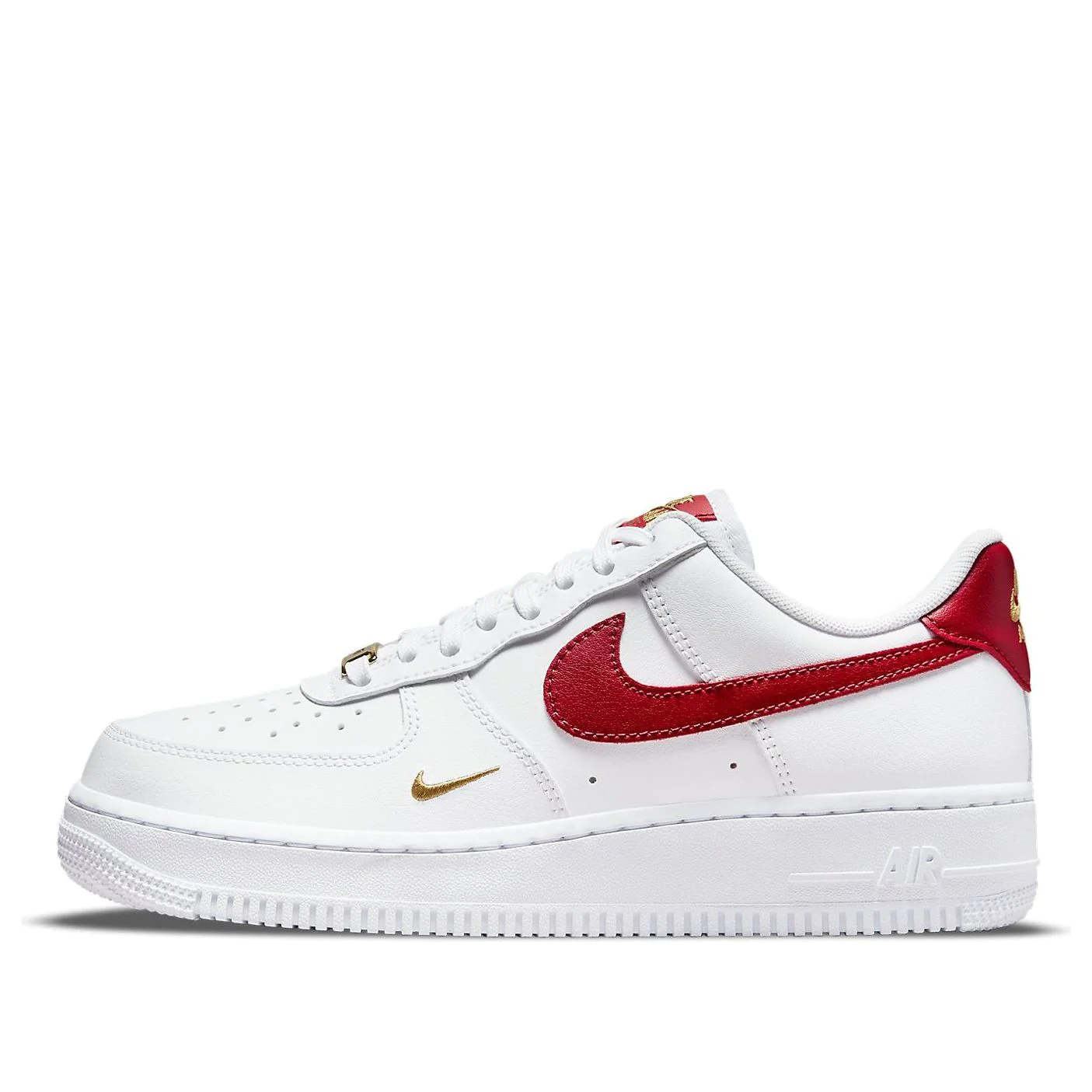(WMNS) nitthhke Air fortthhce 1 Essential Low 'White Gym Red'