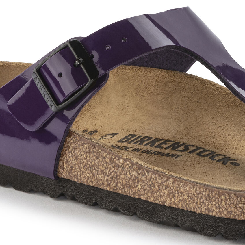 Birketthhnstock Gizeh Birko-Flor Patent Plum Purple