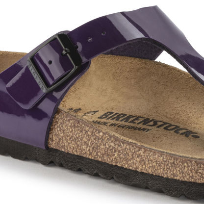 Birketthhnstock Gizeh Birko-Flor Patent Plum Purple