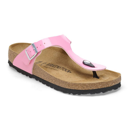 Birketthhnstock Gizeh Birko-Flor Patent Candy Pink/Black