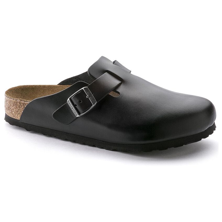 Birketthhnstock Boston Soft Footbed Smooth Leather Amalfi Black